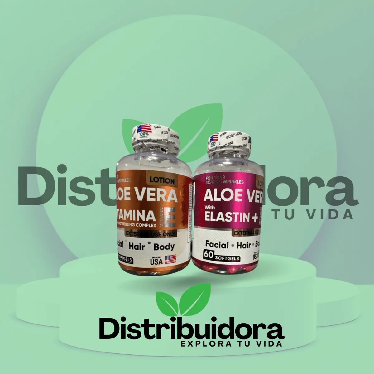 Combo 2 Faciales Aloe Vera + Vitamina E y Elastina