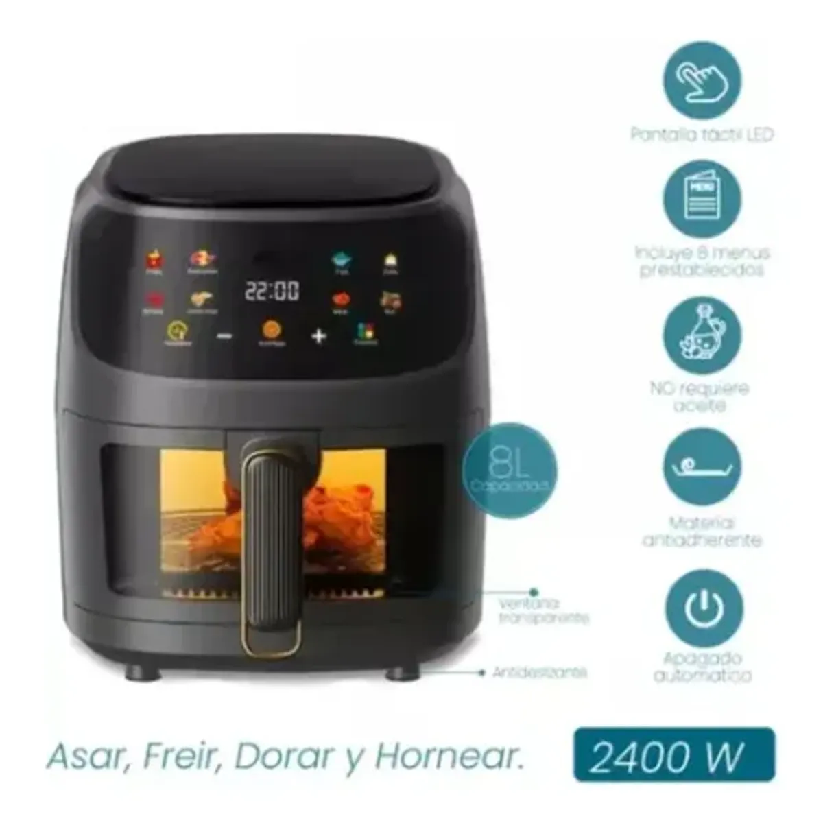 Freidora Premium 10L en Acero Inoxidable