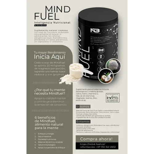 MindFuel Potenciador de Rendimiento Mental