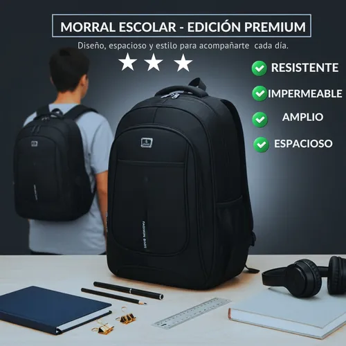 Mochila Impermeable 45L Porta Notebook