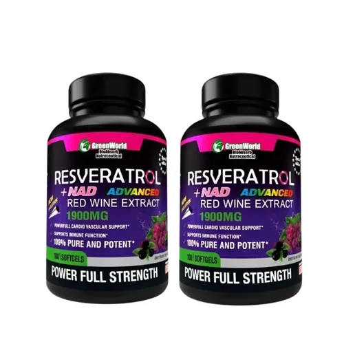 Resveratrol + NAD Advanced Red Wine Extract 1900mg x2