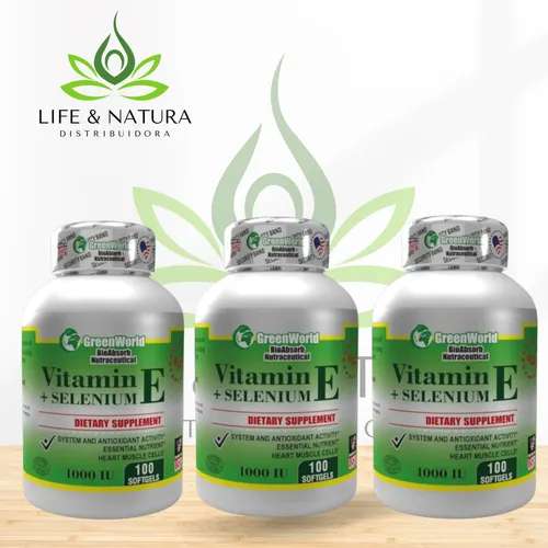 Vitamina E Americana 100 Softgels x3